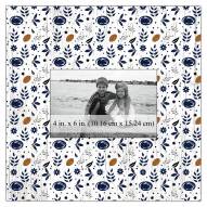 Penn State Nittany Lions Floral Pattern 10" x 10" Picture Frame