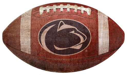 Penn State Nittany Lions Football Shaped Sign