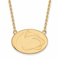 Penn State Nittany Lions Sterling Silver Gold Plated Large Pendant Necklace