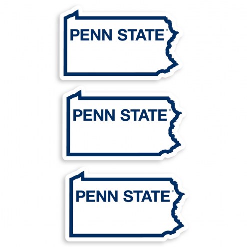 Penn State Nittany Lions Home State Decal - 3 Pack