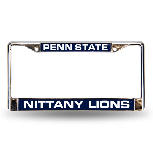 Penn State Nittany Lions Laser Chrome License Plate Frame
