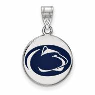 Penn State Nittany Lions Sterling Silver Medium Disc Pendant