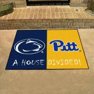 Penn State Nittany Lions/Pittsburgh Panthers House Divided Mat