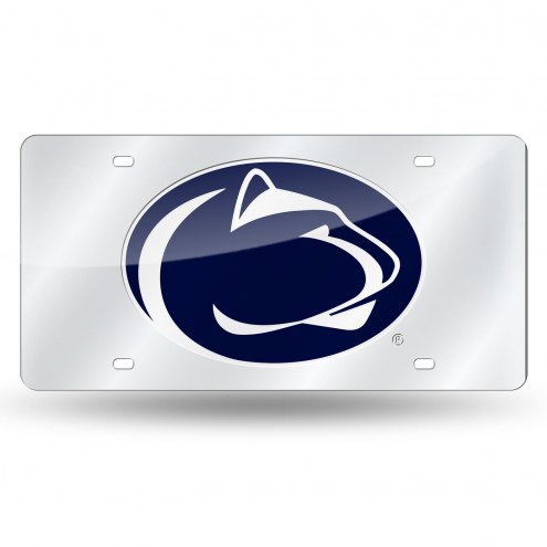 Penn State Nittany Lions Silver Laser License Plate
