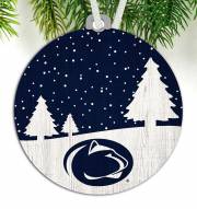 Penn State Nittany Lions Snow Scene Ornament