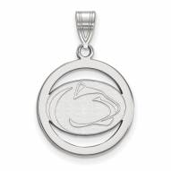 Penn State Nittany Lions Sterling Silver Circle Pendant