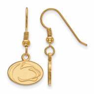 Penn State Nittany Lions Sterling Silver Gold Plated Extra Small Dangle Earrings