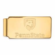 Penn State Nittany Lions Sterling Silver Gold Plated Money Clip