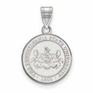 Penn State Nittany Lions Sterling Silver Medium Crest Pendant