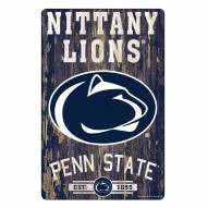 Penn State Nittany Lions Slogan Wood Sign