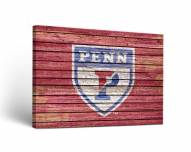 Pennsylvania Quakers Weathered Canvas Wall Art