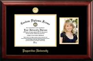Pepperdine Waves Gold Embossed Diploma Frame with Portrait