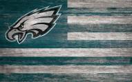 Philadelphia Eagles 11" x 19" Distressed Flag Sign
