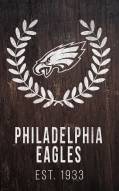 Philadelphia Eagles 11" x 19" Laurel Wreath Sign