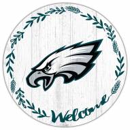 Philadelphia Eagles 12" Welcome Circle Sign