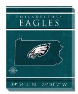 Philadelphia Eagles 16" x 20" Coordinates Canvas Print