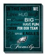 Philadelphia Eagles 16" x 20" In This House Canvas Print