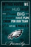 Philadelphia Eagles 17" x 26" In This House Sign