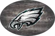 Philadelphia Eagles 46" Distressed Wood Oval Sign