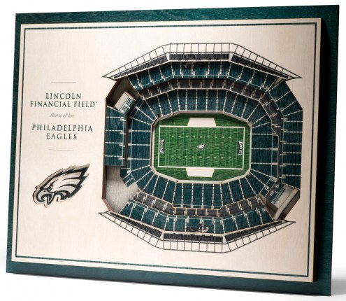 Philadelphia Eagles 5-Layer StadiumViews 3D Wall Art