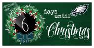 Philadelphia Eagles 6" x 12" Chalk Christmas Countdown Sign