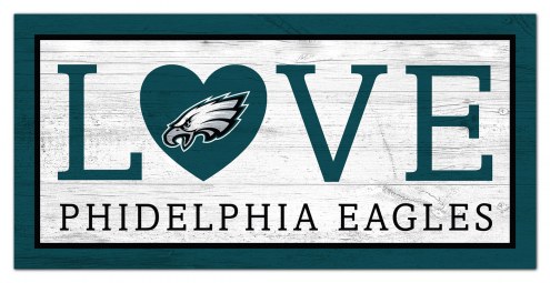 Philadelphia Eagles 6&quot; x 12&quot; Love Sign