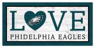 Philadelphia Eagles 6" x 12" Love Sign