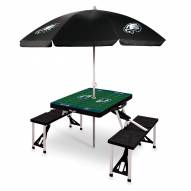 Philadelphia Eagles Black Picnic Table w/Umbrella