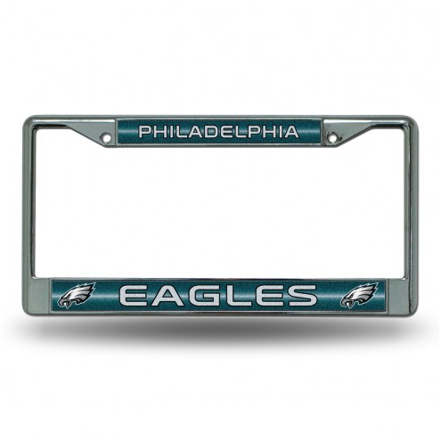 Philadelphia Eagles Chrome Glitter License Plate Frame