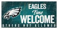 Philadelphia Eagles Fans Welcome Sign