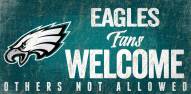 Philadelphia Eagles Fans Welcome Wood Sign