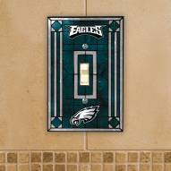 Philadelphia Eagles Glass Single Light Switch Plate Cover