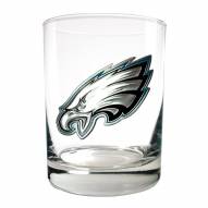 Philadelphia Eagles Logo Rocks Glass - Set of 2