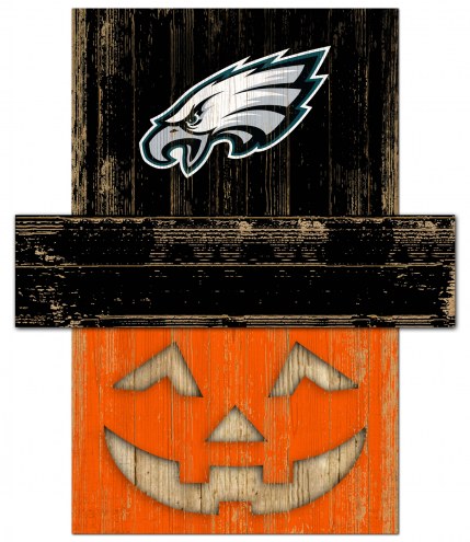 Philadelphia Eagles Pumpkin Head Sign