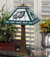 Philadelphia Eagles Stained Glass Mission Table Lamp