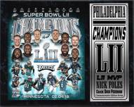 Philadelphia Eagles Super Bowl LII Champions 12" x 15" Stat Plaque