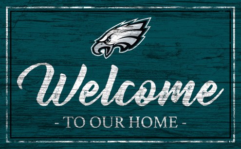 Philadelphia Eagles Team Color Welcome Sign
