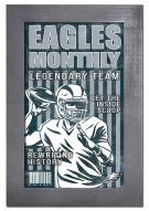 Philadelphia Eagles Team Monthly 11" x 19" Framed Sign