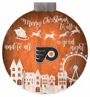 Philadelphia Flyers 12" Christmas Village Wall Art