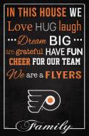 Philadelphia Flyers 17" x 26" In This House Sign