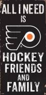 Philadelphia Flyers 6" x 12" Friends & Family Sign