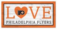 Philadelphia Flyers 6" x 12" Love Sign