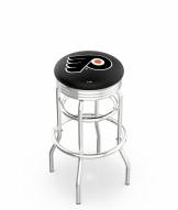 Philadelphia Flyers Double Ring Swivel Barstool with Ribbed Accent Ring