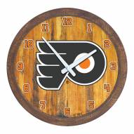 Philadelphia Flyers "Faux" Barrel Top Wall Clock