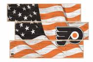 Philadelphia Flyers Flag 3 Plank Sign