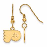 Philadelphia Flyers Sterling Silver Gold Plated Extra Small Dangle Earrings