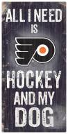 Philadelphia Flyers Hockey & My Dog Sign