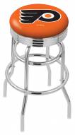 Philadelphia Flyers NHL Double Ring Swivel Barstool with Ribbed Accent Ring