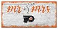 Philadelphia Flyers Script Mr. & Mrs. Sign