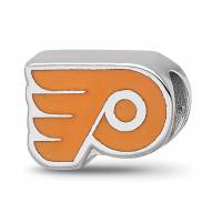 Philadelphia Flyers Sterling Silver Enameled Bead